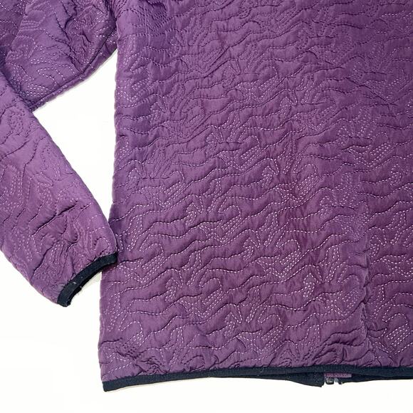 Kerrits Quilted Jacket Size L Plum Purple Unbridled Horse Full Zip Lightweight - Picture 10 of 11